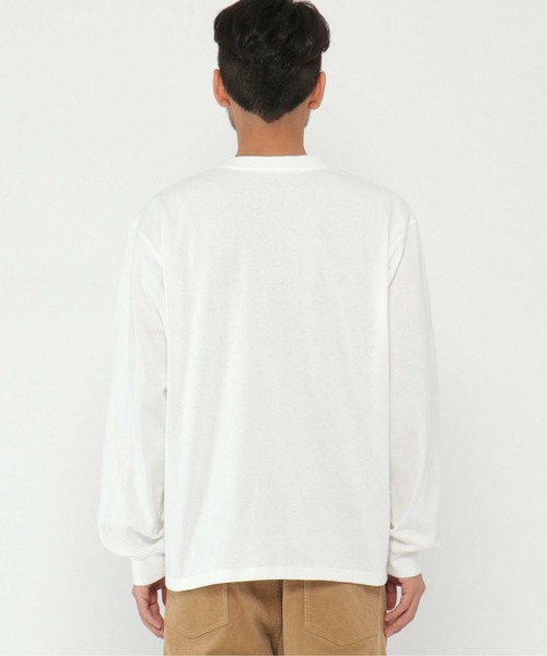 ikka（イッカ）の「URBAN NATURE LIFE USAコットンポケロンT（Tシャツ/カットソー・メンズ・オフホワイト/ブラック/ネイビー・L/M/XL）」の6枚目の写真