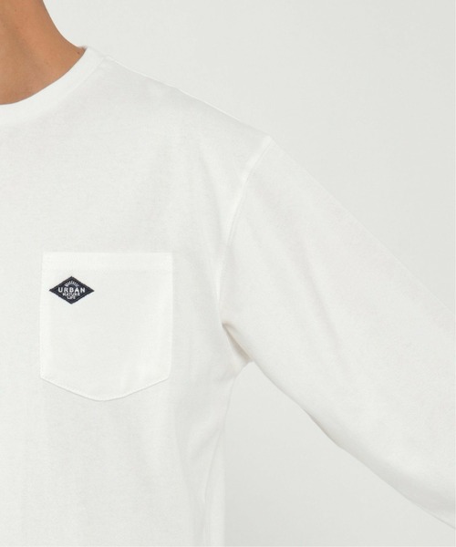 ikka（イッカ）の「URBAN NATURE LIFE USAコットンポケロンT（Tシャツ/カットソー・メンズ・オフホワイト/ブラック/ネイビー・L/M/XL）」の8枚目の写真