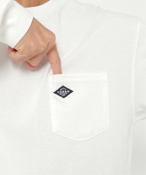 ikka（イッカ）の「URBAN NATURE LIFE USAコットンポケロンT（Tシャツ/カットソー・メンズ・オフホワイト/ブラック/ネイビー・L/M/XL）」の12枚目の写真