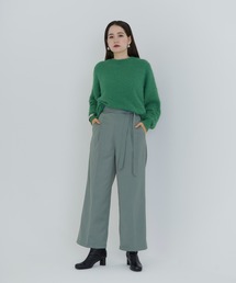 ワイドベルト ストレートパンツ TINA：JOJUN