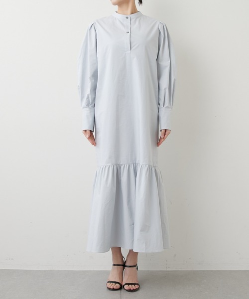 GALLARDAGALANTE（ガリャルダガランテ）の「ティアードシャツワンピース（シャツワンピース・レディース・ライトグレー/ネイビー・FREE）」の17枚目の写真