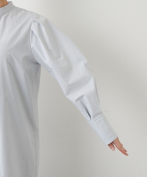 GALLARDAGALANTE（ガリャルダガランテ）の「ティアードシャツワンピース（シャツワンピース・レディース・ライトグレー/ネイビー・FREE）」の22枚目の写真