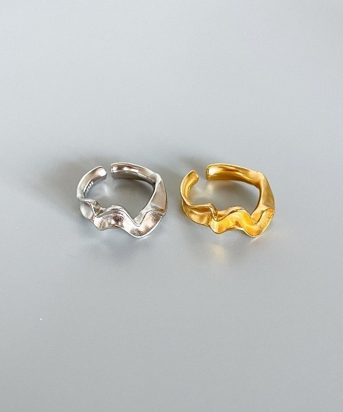 mou(モウ)の「S925 Double fluttering ring(リング・レディース・シルバー/ゴールド・FREE)」の1枚目の写真