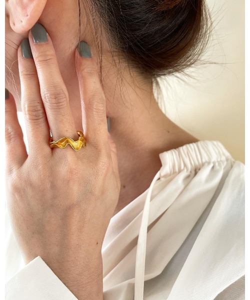 mou(モウ)の「S925 Double fluttering ring(リング・レディース・シルバー/ゴールド・FREE)」の6枚目の写真