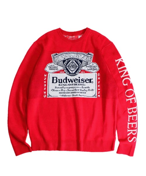 C.E.L.STORE（セルストア）の「SHINESTY /シャイネスティー BUDWEISER CREW SWEATER バドワイザーセーター（ニット/セーター・メンズ・レッド・LARGE/X-LARGE/XX-LARGE）」の4枚目の写真