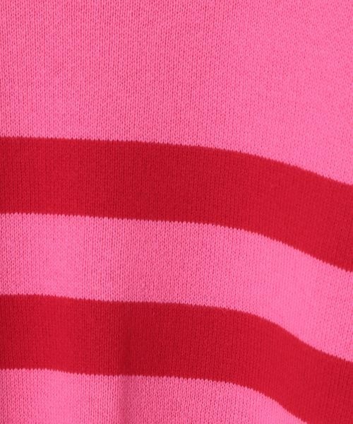 LOWRYS FARM(ローリーズファーム)の「ニットボーダーLS 261482(ニット/セーター・キッズ・ブラック/レッド/ブルー・110cm/120cm/130cm/140cm/150cm)」の11枚目の写真