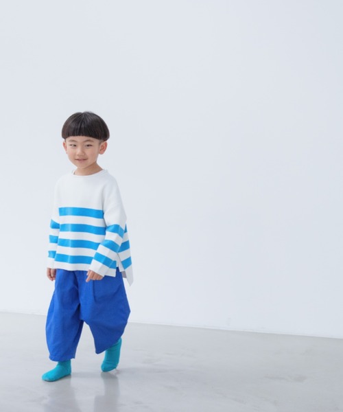 LOWRYS FARM(ローリーズファーム)の「ニットボーダーLS 261482(ニット/セーター・キッズ・ブラック/レッド/ブルー・110cm/120cm/130cm/140cm/150cm)」の18枚目の写真