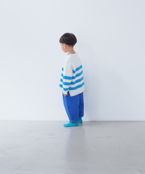 LOWRYS FARM(ローリーズファーム)の「ニットボーダーLS 261482(ニット/セーター・キッズ・ブラック/レッド/ブルー・110cm/120cm/130cm/140cm/150cm)」の16枚目の写真