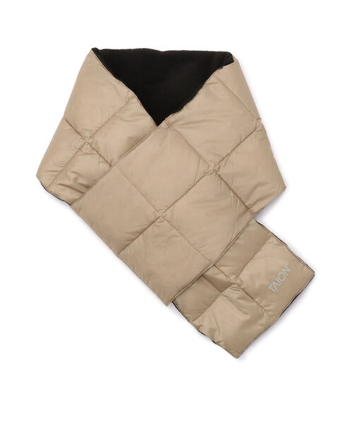 TAION(タイオン)の「TAION/タイオン BASIIC DOWN SCARF ベーシックダウンスカーフ(マフラー・メンズ・オリーブ/グレー/ベージュ/ブラック・FREE)」の3枚目の写真