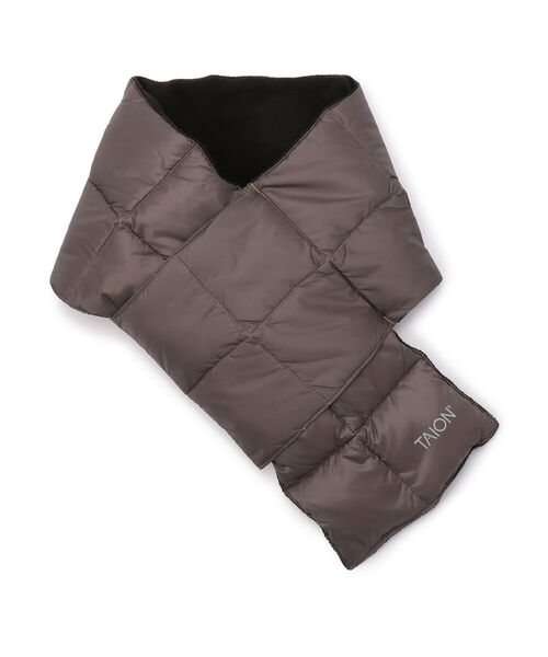 TAION(タイオン)の「TAION/タイオン BASIIC DOWN SCARF ベーシックダウンスカーフ(マフラー・メンズ・オリーブ/グレー/ベージュ/ブラック・FREE)」の1枚目の写真