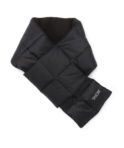 TAION(タイオン)の「TAION/タイオン BASIIC DOWN SCARF ベーシックダウンスカーフ(マフラー・メンズ・オリーブ/グレー/ベージュ/ブラック・FREE)」の2枚目の写真