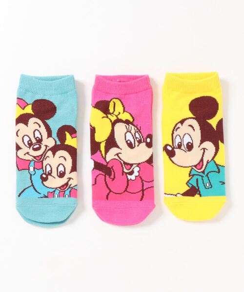 Disney 限定商品 ディズニー キャラックス３pセット ソックス 靴下 Disney ディズニー のファッション通販 Zozotown