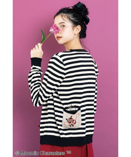 リトルミイ 後ろポッケがかわいいボーダーカーディガン カーディガン ボレロ Moomin ムーミン のファッション通販 Zozotown