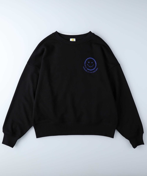 Right-on(ライトオン)の「SMILYFACEスウェット(スウェット・レディース・ホワイト/ブラック/ブルー/ベージュ・L/M)」の15枚目の写真