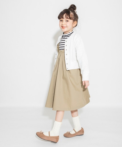 BRANSHES(ブランシェス)の「ショート丈カーディガン(カーディガン/ボレロ・キッズ・ネイビー/オフホワイト・100/110/120/130/140/150/90)」の6枚目の写真