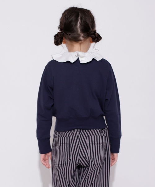 BRANSHES(ブランシェス)の「ショート丈カーディガン(カーディガン/ボレロ・キッズ・ネイビー/オフホワイト・100/110/120/130/140/150/90)」の10枚目の写真