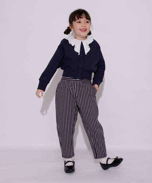 BRANSHES(ブランシェス)の「ショート丈カーディガン(カーディガン/ボレロ・キッズ・ネイビー/オフホワイト・100/110/120/130/140/150/90)」の14枚目の写真