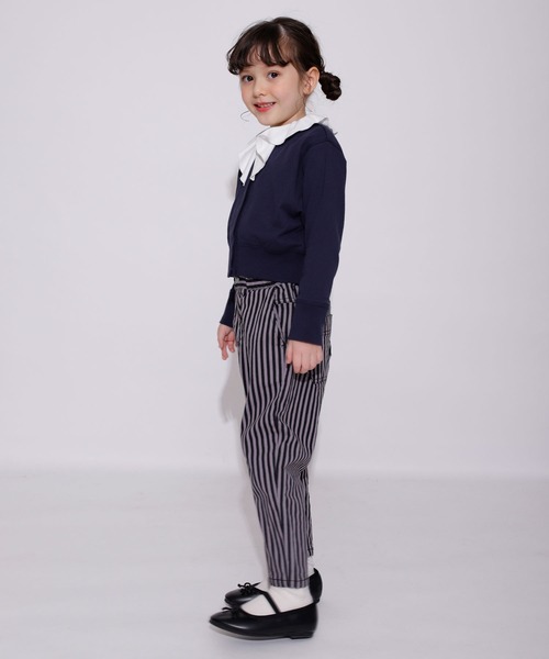 BRANSHES(ブランシェス)の「ショート丈カーディガン(カーディガン/ボレロ・キッズ・ネイビー/オフホワイト・100/110/120/130/140/150/90)」の15枚目の写真