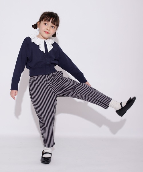 BRANSHES(ブランシェス)の「ショート丈カーディガン(カーディガン/ボレロ・キッズ・ネイビー/オフホワイト・100/110/120/130/140/150/90)」の16枚目の写真