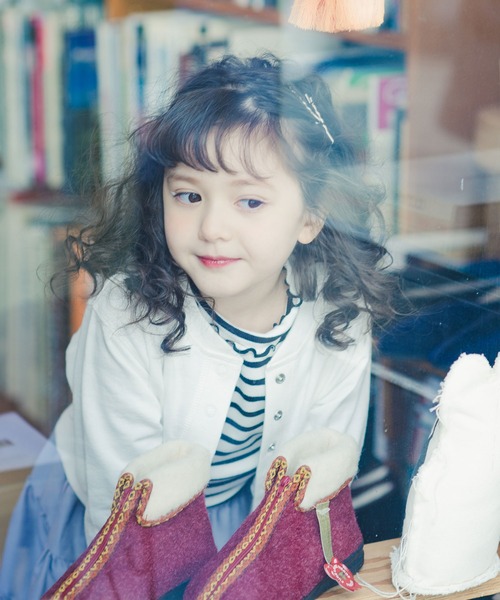 BRANSHES(ブランシェス)の「ショート丈カーディガン(カーディガン/ボレロ・キッズ・ネイビー/オフホワイト・100/110/120/130/140/150/90)」の22枚目の写真