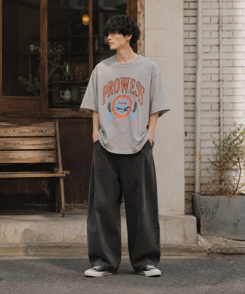 ARCHIVER(アーカイバ)の「【Bl】天竺プリントTシャツ 半袖(Tシャツ/カットソー・レディース・ブルー/杢グレー/スミクロ・LARGE/MEDIUM/FREE)」の8枚目の写真