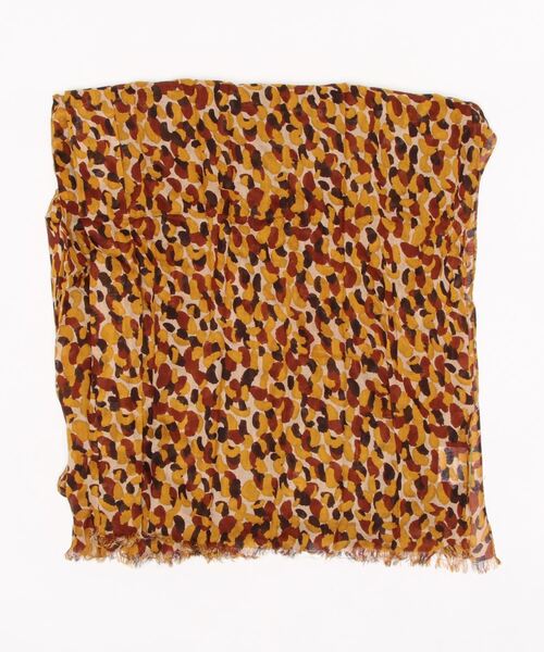 BENETTON (UNITED COLORS OF BENETTON)（ベネトンユナイテッドカラーズオブベネトン）の「総柄ストール（ストール/ショール・レディース・イエロー系その他/ブラウン系その他・ONE SIZE）」の5枚目の写真