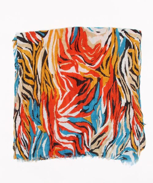 BENETTON (UNITED COLORS OF BENETTON)（ベネトンユナイテッドカラーズオブベネトン）の「総柄ストール（ストール/ショール・レディース・イエロー系その他/ブラウン系その他・ONE SIZE）」の6枚目の写真