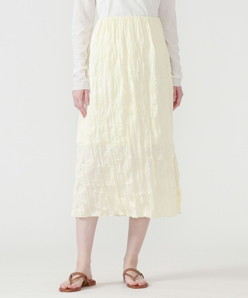 LOVELESS（ラブレス）の「【ドラマ着用商品】ウェーブプリーツ Iラインスカート（スカート・レディース・グリーン系その他3/ペールイエロー・FREE）」の5枚目の写真