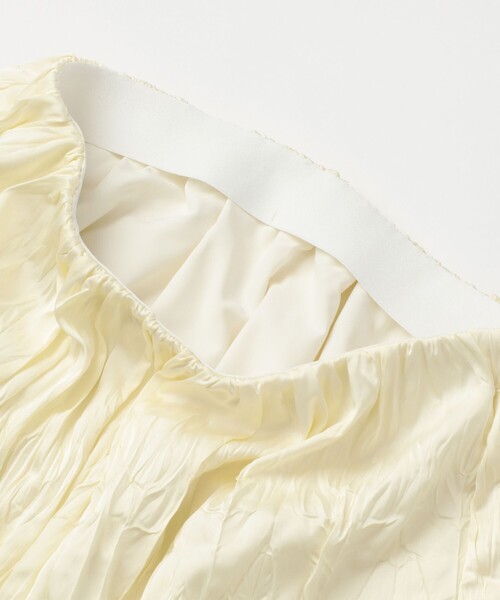 LOVELESS（ラブレス）の「【ドラマ着用商品】ウェーブプリーツ Iラインスカート（スカート・レディース・グリーン系その他3/ペールイエロー・FREE）」の9枚目の写真