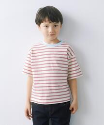 green label relaxing | 【WEB限定】TJ ボーダー ビッグTシャツ 100cm-160cm★★(Tシャツ/カットソー)