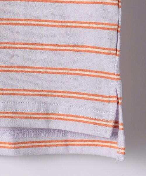 green label relaxing（グリーンレーベルリラクシング）の「【WEB限定】TJ ボーダー ビッグTシャツ 100cm-160cm★★（Tシャツ/カットソー・キッズ・ネイビー/オフホワイト/ライラック・110cm/100cm/120cm/130cm/140cm/150cm/160cm）」の9枚目の写真