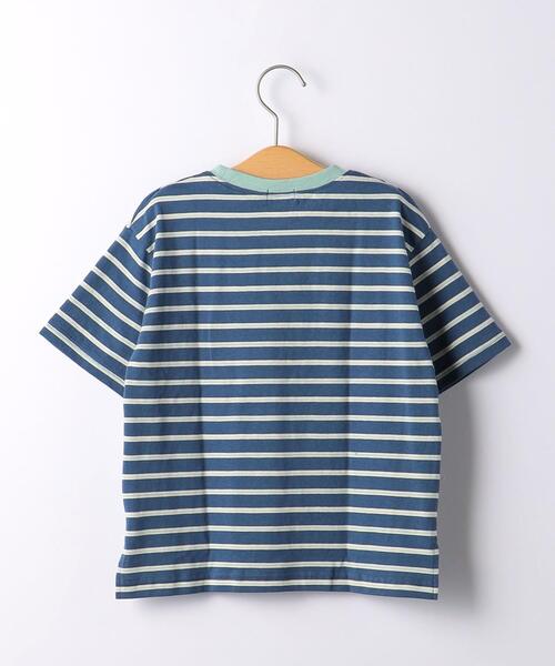 green label relaxing（グリーンレーベルリラクシング）の「【WEB限定】TJ ボーダー ビッグTシャツ 100cm-160cm★★（Tシャツ/カットソー・キッズ・ネイビー/オフホワイト/ライラック・110cm/100cm/120cm/130cm/140cm/150cm/160cm）」の13枚目の写真
