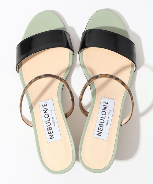 TOMORROWLAND (トゥモローランド)の「NEBULONIE エナメルダブルストラップサンダル(サンダル・レディース・ブラック系その他/ベージュ系その他・38/36/37)」の8枚目の写真