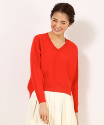 Abahouse Devinette | ﾄﾞﾙﾏﾝｽﾘｰﾌﾞVﾈｯｸﾌﾟﾙｵｰﾊﾞｰ(ニット/セーター)