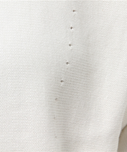 Abahouse Devinette（ドゥヴィネット）の「ﾄﾞﾙﾏﾝｽﾘｰﾌﾞVﾈｯｸﾌﾟﾙｵｰﾊﾞｰ（ニット/セーター・レディース・オフホワイト/ライトグレー/レッド・FREE）」の12枚目の写真