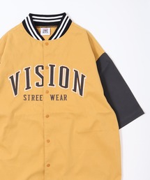 【VISION STREET WEAR】ベースボールシャツ / カレッジワッペンスタジャン