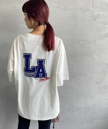 【WEB限定】[VISION STREET WEAR/ビジョン ストリート ウェアー] LA サガラ刺繍 ビッグシルエットTシャツ