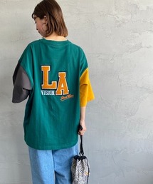 【WEB限定】[VISION STREET WEAR/ビジョン ストリート ウェアー] LA サガラ刺繍 ビッグシルエットTシャツ