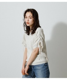 AZUL by moussy | 2WAY DRAWSTRING LOOSE KNIT/2WAYドローストリングルーズニット(ニット/セーター)