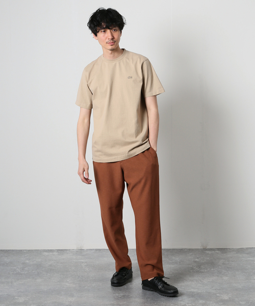 LACOSTE(ラコステ)の「【LACOSTE/ラコステ】ボディーサイズ ピグメント Tシャツ(Tシャツ/カットソー・メンズ・ホワイト/ブラック/ネイビー/ベージュ・3/5/4)」の8枚目の写真