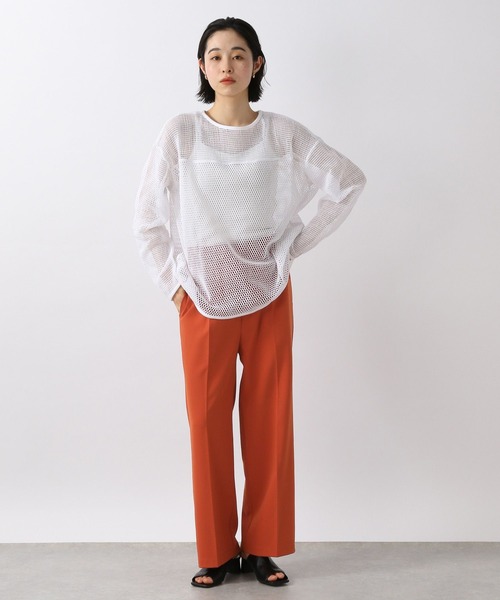 LOWRYS FARM（ローリーズファーム）の「パッチワークメッシュＴシャツ　274323（Tシャツ/カットソー・レディース・ブラック/グリーン/アイボリー/ホワイト・FREE）」の10枚目の写真