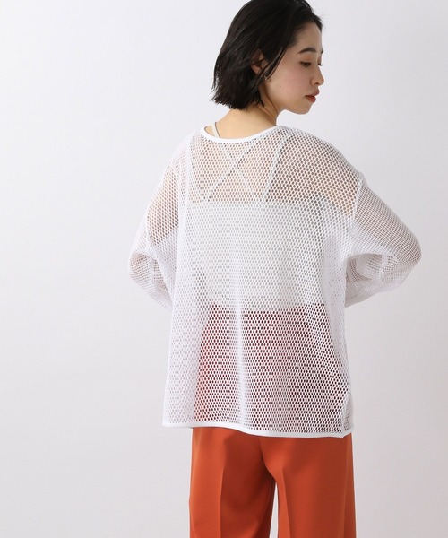 LOWRYS FARM（ローリーズファーム）の「パッチワークメッシュＴシャツ　274323（Tシャツ/カットソー・レディース・ブラック/グリーン/アイボリー/ホワイト・FREE）」の15枚目の写真