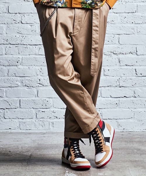 MSML(エムエスエムエル)の「RELAX WIDE PANTS(チノパンツ・メンズ・ブラック/ベージュ・L/M/S)」の2枚目の写真