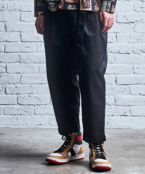 MSML(エムエスエムエル)の「RELAX WIDE PANTS(チノパンツ・メンズ・ブラック/ベージュ・L/M/S)」の3枚目の写真