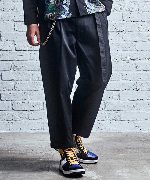 MSML(エムエスエムエル)の「RELAX WIDE PANTS(チノパンツ・メンズ・ブラック/ベージュ・L/M/S)」の19枚目の写真