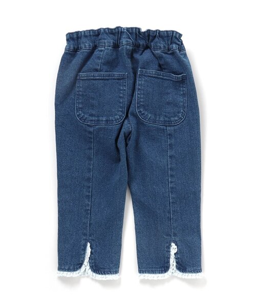 apres les cours（アプレレクール）の「裾レースパンツ 8分丈（その他パンツ・キッズ・インディゴブルー/カーキ/アイボリー/ピンク/パープル・100/110/130/90/140/120/80）」の11枚目の写真