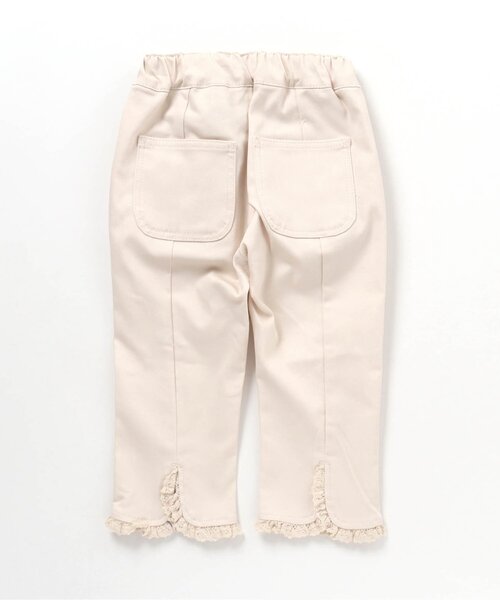 apres les cours（アプレレクール）の「裾レースパンツ 8分丈（その他パンツ・キッズ・インディゴブルー/カーキ/アイボリー/ピンク/パープル・100/110/130/90/140/120/80）」の10枚目の写真