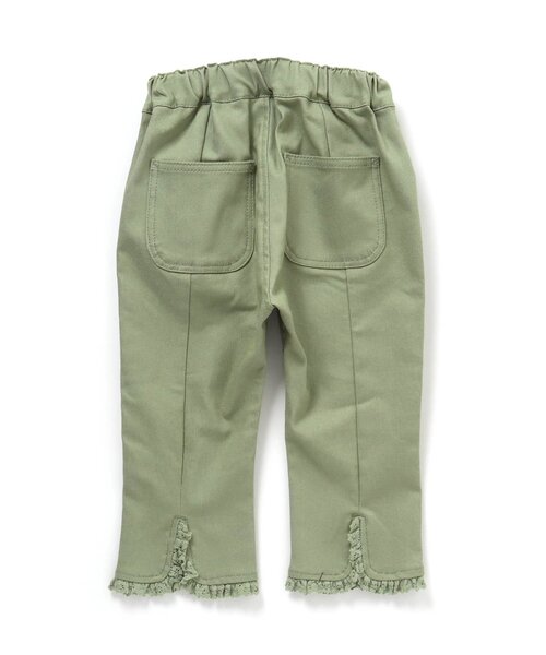 apres les cours（アプレレクール）の「裾レースパンツ 8分丈（その他パンツ・キッズ・インディゴブルー/カーキ/アイボリー/ピンク/パープル・100/110/130/90/140/120/80）」の9枚目の写真