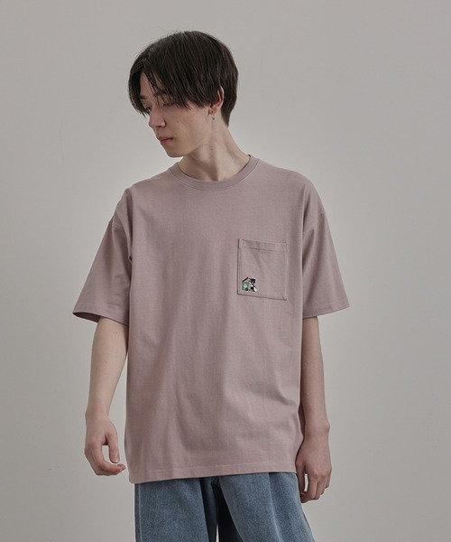 JUNRED(ジュンレッド)の「エシカルハーフスリーブTシャツ(Tシャツ/カットソー・メンズ・ホワイト/ネイビー/ピンク/ミント・LL/M/L)」の12枚目の写真