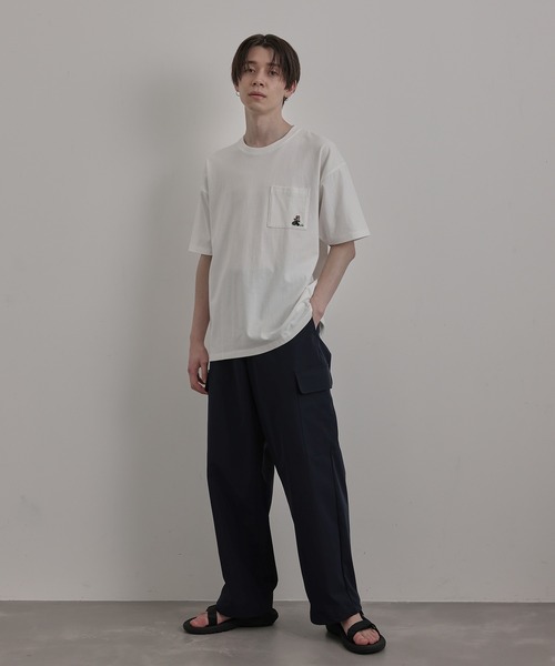 JUNRED(ジュンレッド)の「エシカルハーフスリーブTシャツ(Tシャツ/カットソー・メンズ・ホワイト/ネイビー/ピンク/ミント・LL/M/L)」の14枚目の写真